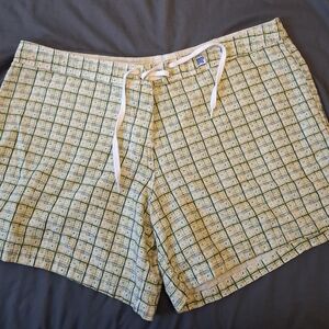 Casual Plaid Shorts with Drawstring By XELOSETTE